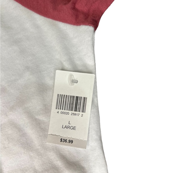 Disney Parks Women's Shirt "Vacation Mode" Cinderellas Castle Pink Raglan Tee - Picture 6 of 8